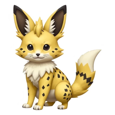 Serval-Sergal-Picchu-Minccino-Pikachu-Fakemon-Pokémon-creature  sticker