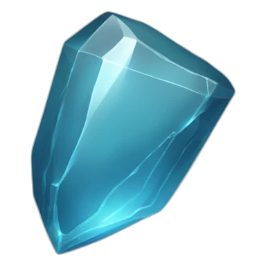 light blue obsidian shard sticker