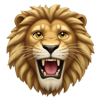 Lion en rager avec des yeux rouge  sticker