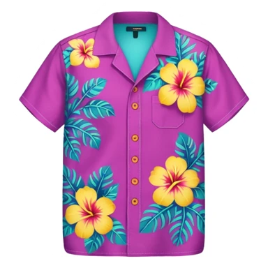 hawaiian shirt sticker