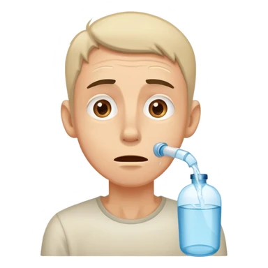 Man begging for water sticker