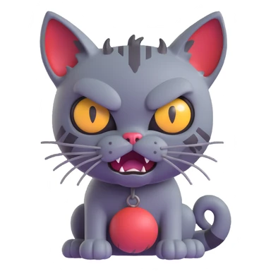 Zombie cat Angry sticker
