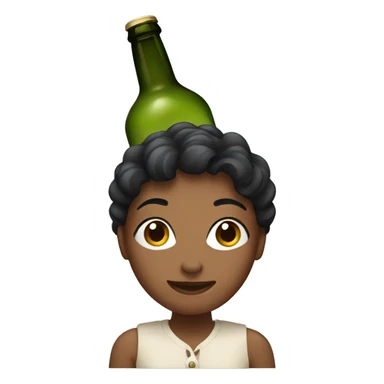  women with bottle of vine sticker
