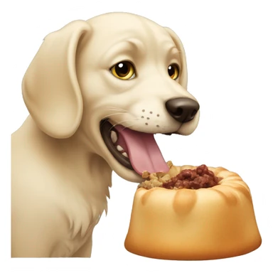 cat eating dog sticker