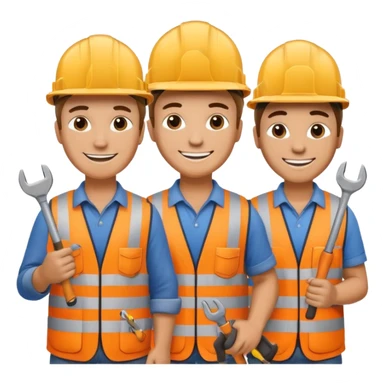 A big group of tiny construction workers THERE NEEDS TO BE 20 OF THEM IN TOTAL sticker