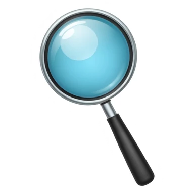 magnifying glass bright sticker