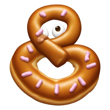 Hersey kisses on pretzel  sticker