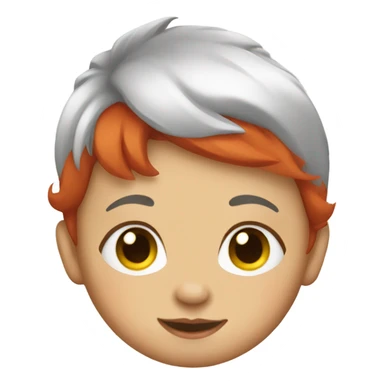 Redhead baby sticker