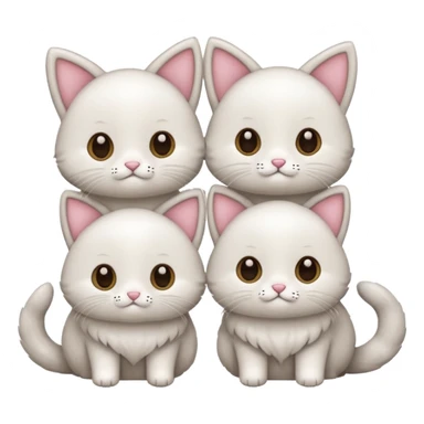 Gatinhos com laço  sticker