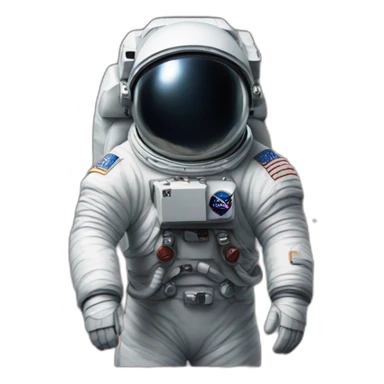 a astronaute galaxy sticker