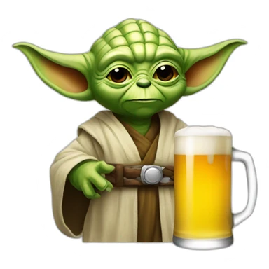 Yoda-drink-beer sticker