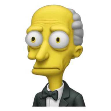Mr Burns sticker