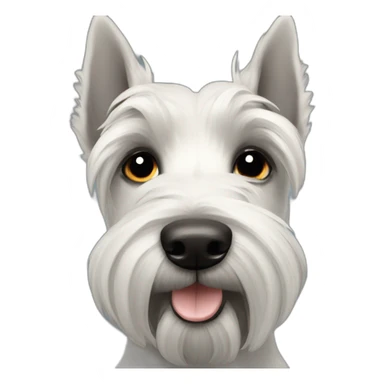 Scottish terrier black eyes blacks sticker