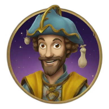 The Fool tarot sticker