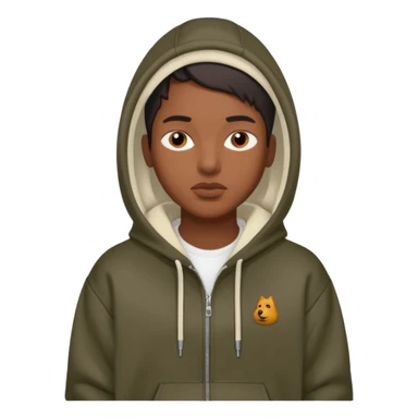 Poop guy wearing balenciaga hoodie sticker