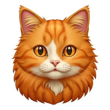 Gato naranja diciendo hola sticker