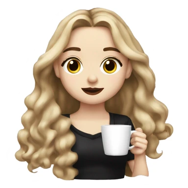 Sabrina carpenter drinking an espresso  sticker