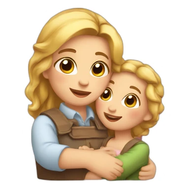 Faire un calin a ça copine sticker