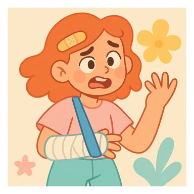 bandage, pastel toon style, soft pastel colors sticker