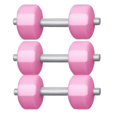 Light pink shining dumbbells  sticker