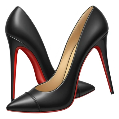 A high heel sticker