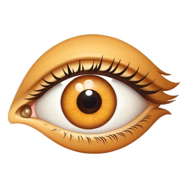 One single human eye looking left direction  sticker