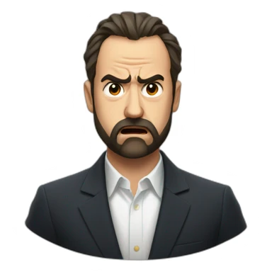 Santiago Abascal angry sticker