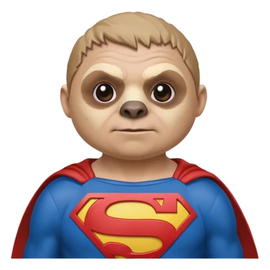 Sloth from The Goonies with Superman shirt sticker