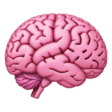 pink brain with' mindset' sticker