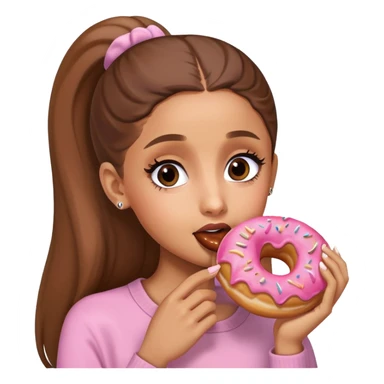 Ariana grande eating donut sticker