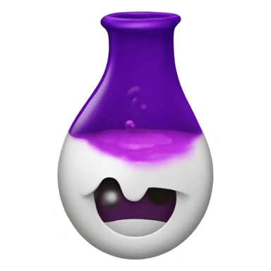 Reynolds experiment with purple liquid sticker