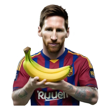Messi qui mange une banane  sticker