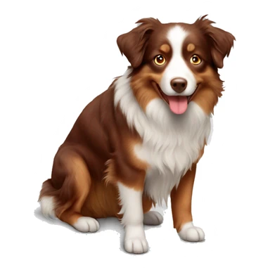 Red tri Australian shepherd  sticker