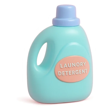 bottle of laundry detergent sticker