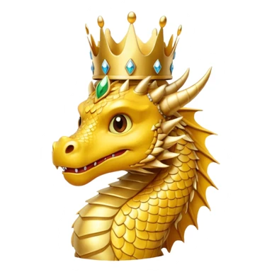 Dragon with crown sticker
