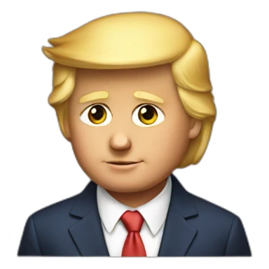 donald trump as a kid sticker