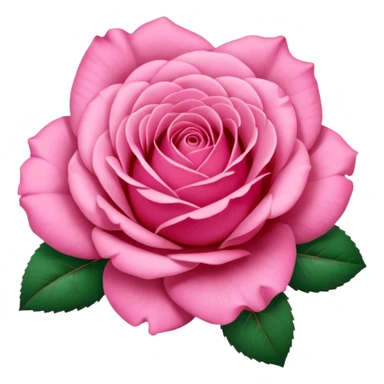 “A Polaroid-style photo of a pink rose  sticker