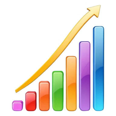 grafico de barras ascenndente y descendente sticker