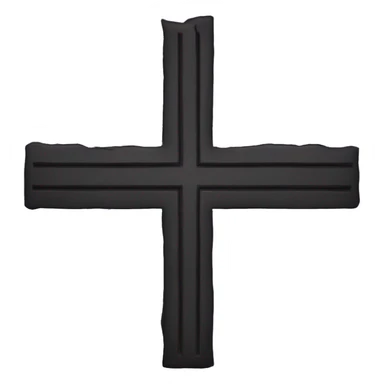 finland flag emoji but the cross is black and the rest of the flag is purple sticker