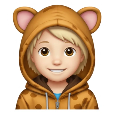 Animal Hoodie Kid sticker