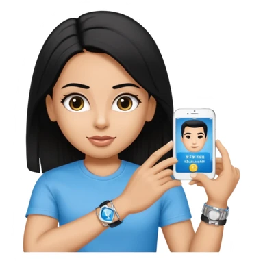 driving license with the photo of ipretty bratz emoji of salman khan wearing a black tee, silver- blue bracelet, black hair sticker
