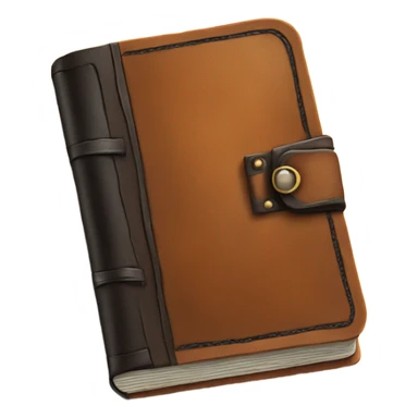 old leather journal sticker