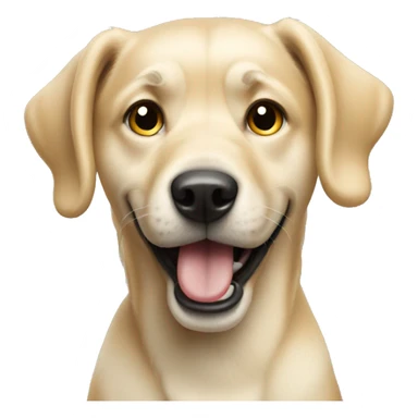 Blonde dog tapping watch  sticker