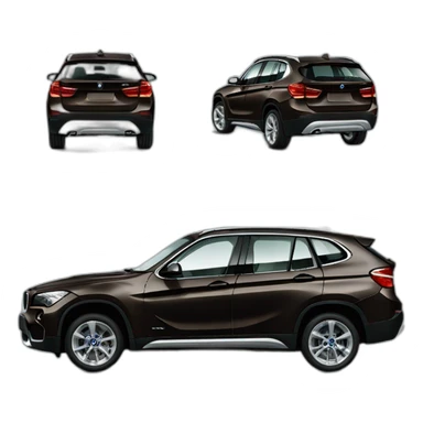 Black BMw X1 2033 sticker