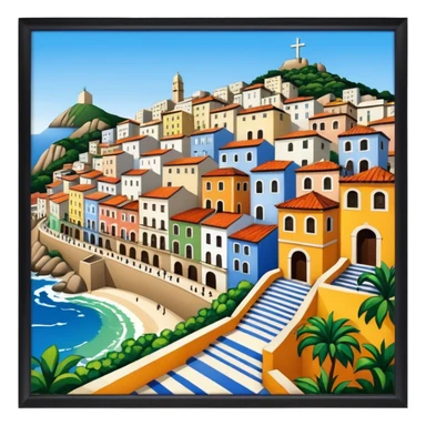 escalera de selaron rio de janeiro sticker