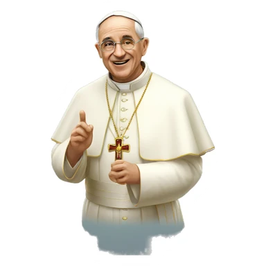 el papa tomando sol  sticker