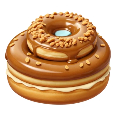 Mini doughnuts with biscoff crumble on top  sticker