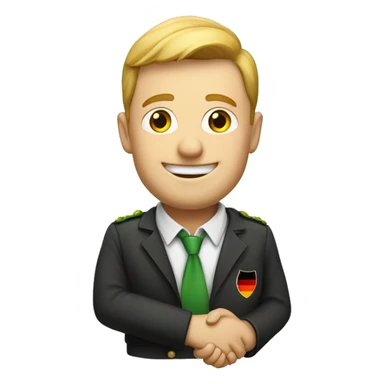 German and Irish guy shaking hands sticker