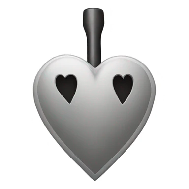Heart with spade sticker