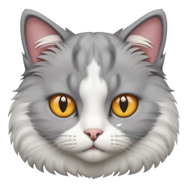 Cat looks serious  sticker